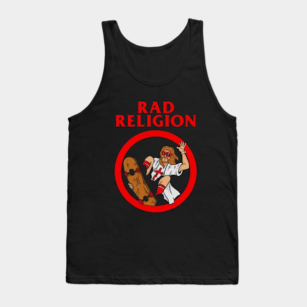 Rad Religion Jesus Skateboarding Tank Top by dumbshirts